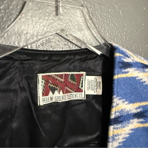 Warm Springs Clothing Vintage Western Wool Vest Size L - Picture 4 of 4